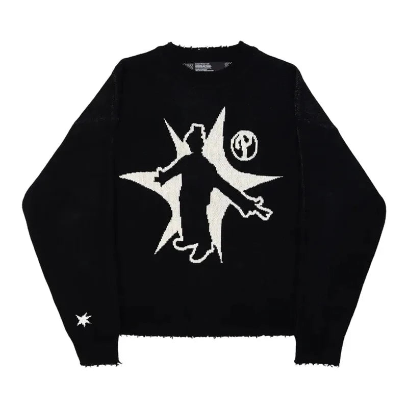 89 design knitted peace sweater