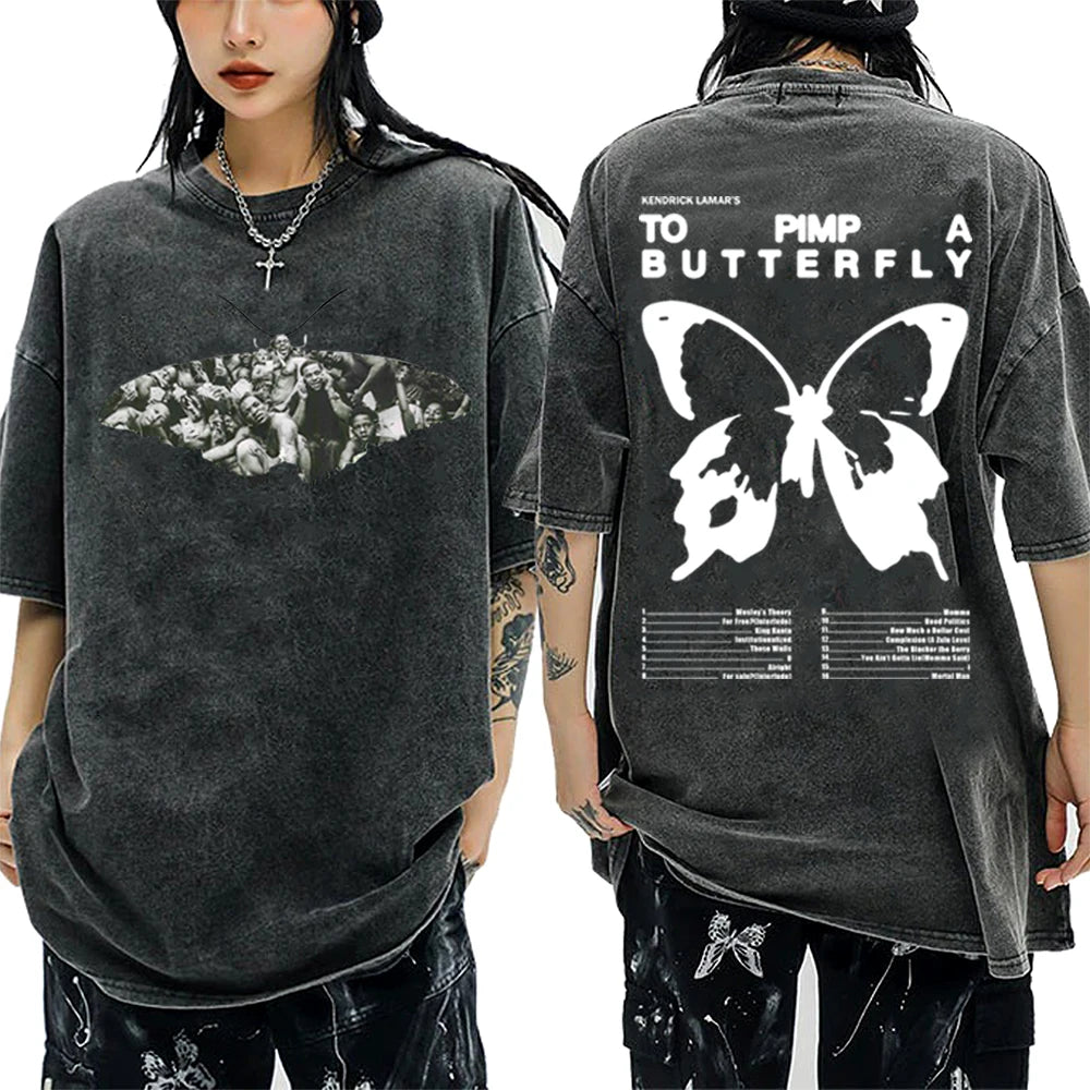 89 To pimp a butterfly acid washed tee